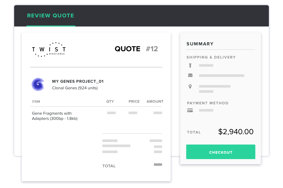 Instant quote and payment