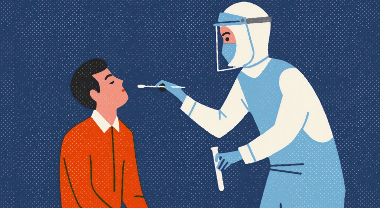 Image of oral sample testing