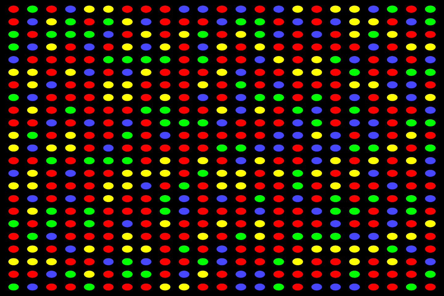 An image representing a small section of an Illumina flow cell during the synthesis run.