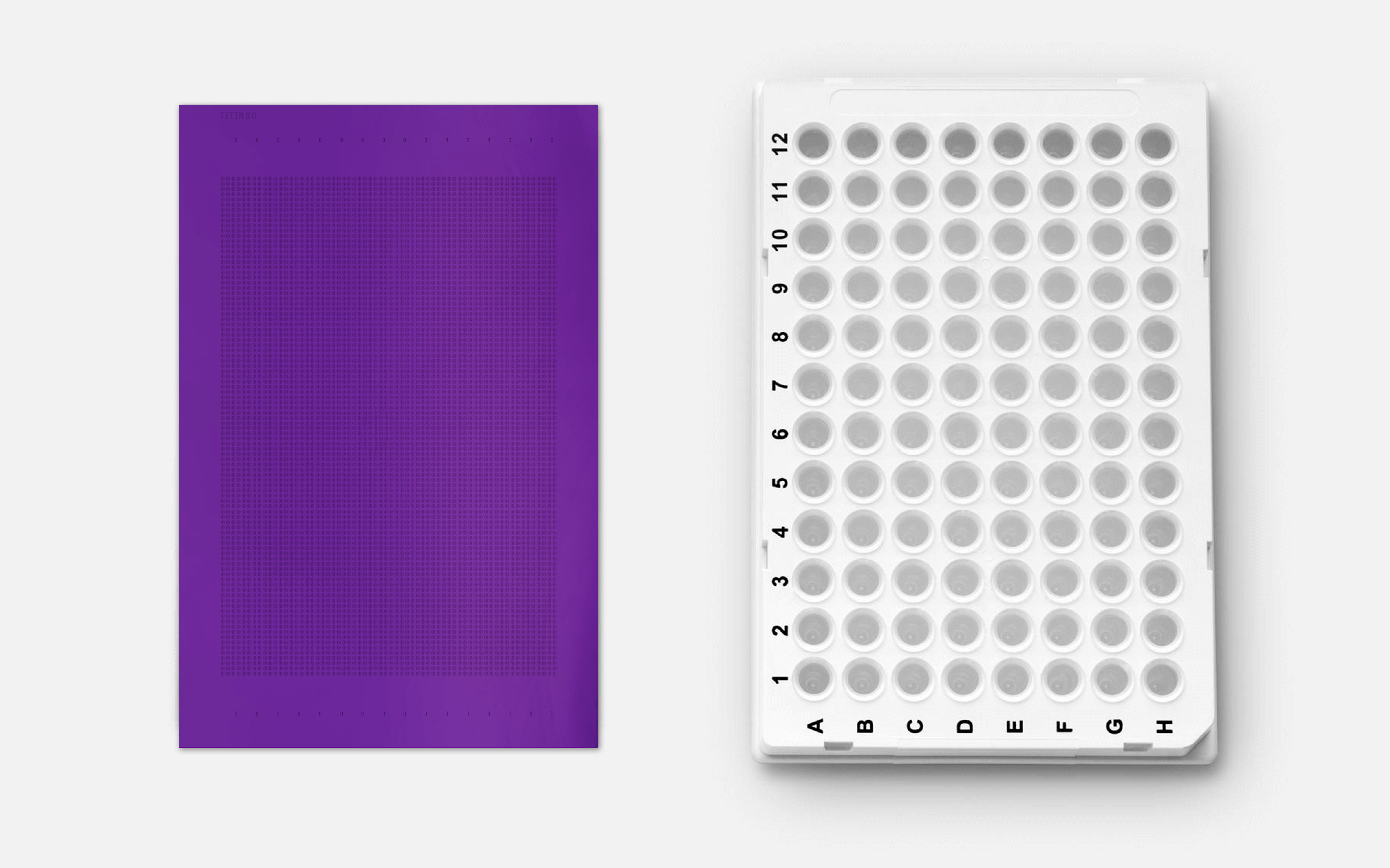 Twist Bioscience’s silicon synthesis chip enables the synthesis of over 1 million oligos at once and takes the same form factor as a 96-well plate.